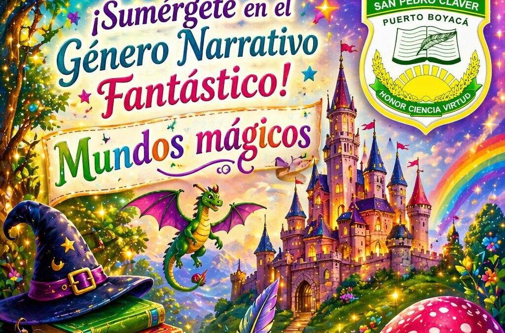 ✨📚 ¡La magia de las palabras te espera! 📚✨ Este 23 de abril, celebra con nosotros el Día del Idioma y déjate llevar por la imaginación en un viaje lleno de historias, mundos increíbles y personajes inolvidables. 🌙🐉 ✨ Sumérgete en el Género Narrativo Fantástico ✨ Descubre, crea y comparte la magia que vive en cada palabra. 📍 Lugar: Institución Educativa San Pedro Claver 📅 Día: 23 de abril ⏰ Horarios: * Primaria: 3:30 p. m. * Bachillerato: 6:00 a. m. 🌟 ¡Ven y vive una experiencia donde la fantasía cobra vida! 🌟 #DíaDelIdioma #LecturaMágica #NarrativaFantástica #SomosCultura